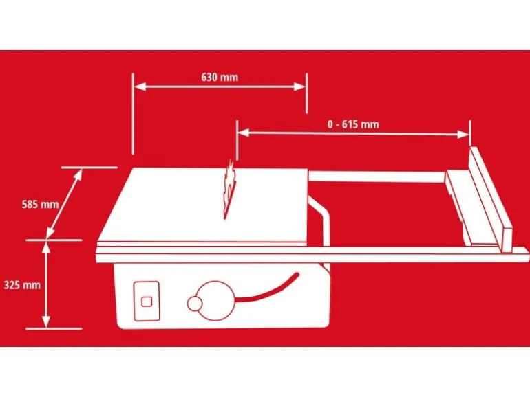Einhell Professional Tischkreissäge TP-CC 10 T
