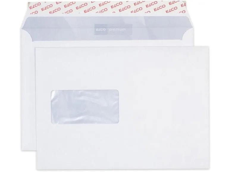 ELCO Couvert Office Box C5 mit Fenster links, 100 Stück