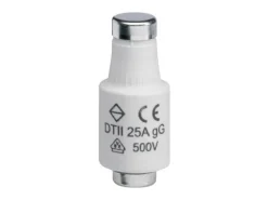 Elektromaterial Schmelzsicherung DII E27 25A 500 V gG mit Melder 5 Stück