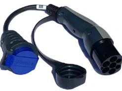 Elektroscout Adapter Typ 2 - T23 mit Entriegelung, 230 V, 16A