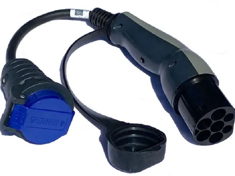Elektroscout Adapter Typ 2 - T23 mit Entriegelung, 230 V, 16A