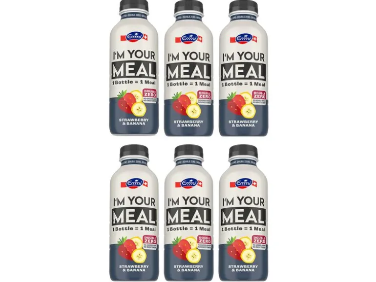Emmi I'M YOUR MEAL Trinkmahlzeit Double Zero Erdbeere Banane 6 x 500 ml
