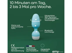 Emy Beckenbodentrainer mit App-Steuerung Blau Weiss