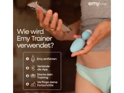 Emy Beckenbodentrainer mit App-Steuerung Blau Weiss