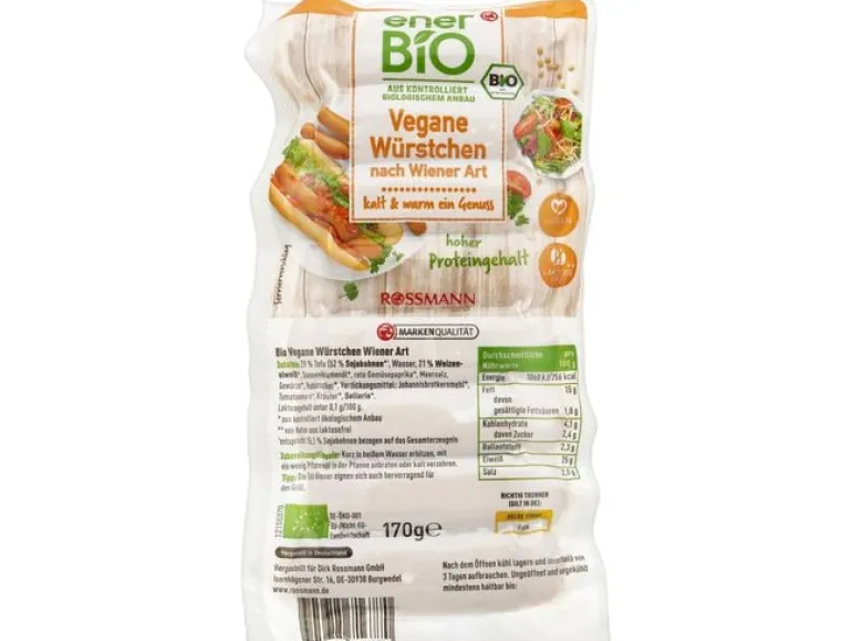 enerBIO Tofu und Seita Wiener Würstchen 170 g