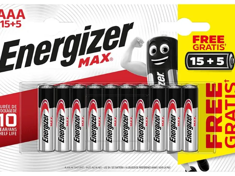 Energizer Batterie MAX AAA , 20 Stück