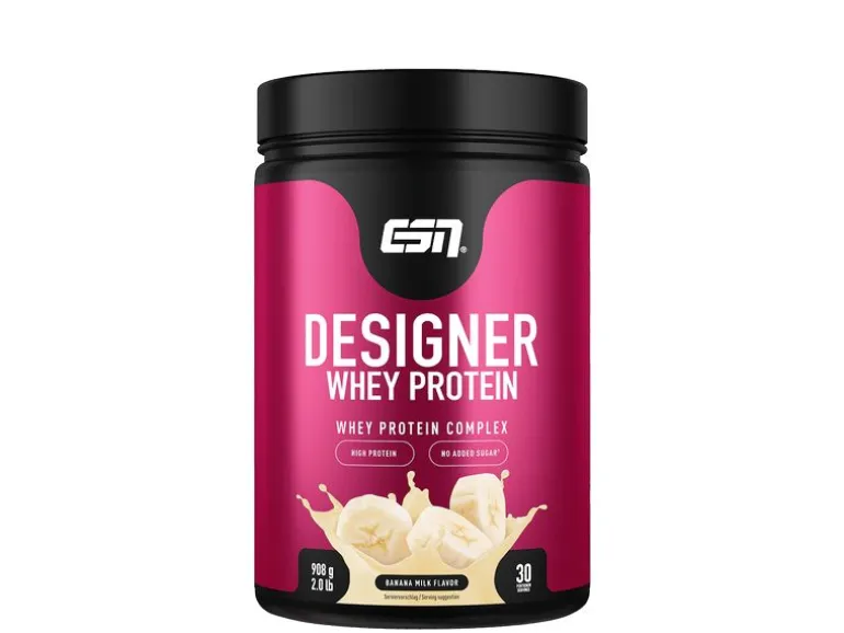 ESN Pulver Designer Whey Protein Banane 908 g, Dose