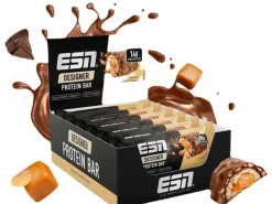 ESN Riegel Designer Bar Erdnuss-Caramel, 12 x 45 g