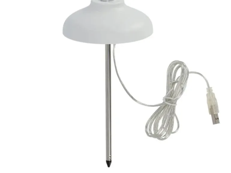 Esschert Design Pflanzenlampe LED Weiss höhenverstellbar USB