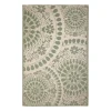 Esschert Design Teppich Outdoor 121 x 182 cm, Grün/Weiss