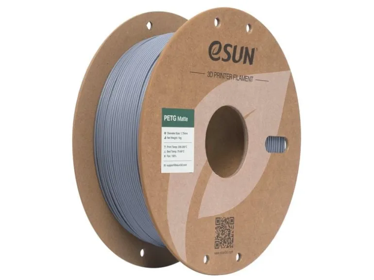 eSun Filament PETG-Matte Dunkelgrau 1.75 mm 1 kg
