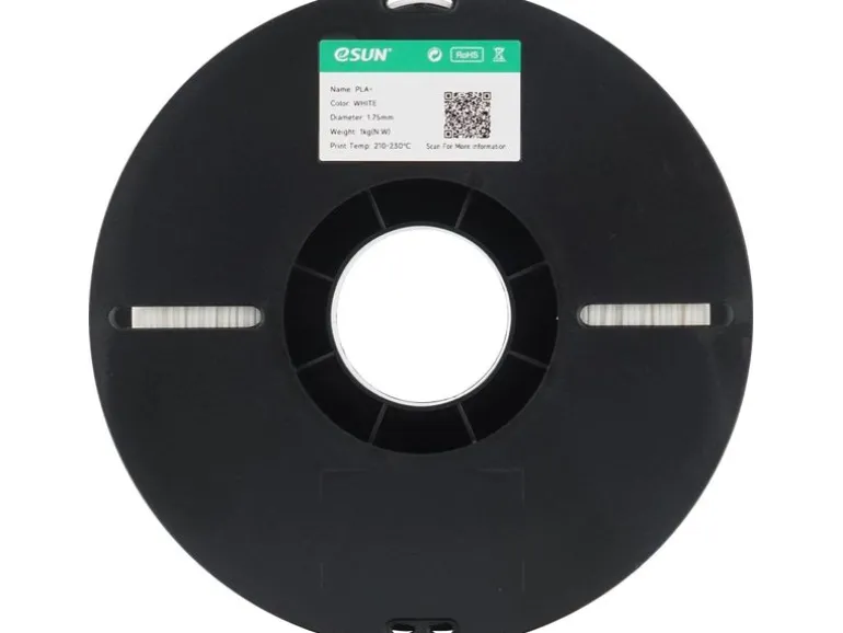eSun Filament PLA+, Weiss 1.75 mm 1 kg
