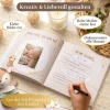 Eulentaler Babyalbum Gold Leinen, 92 Seiten