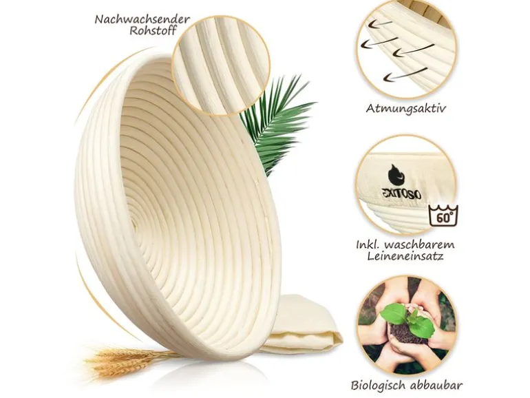 Exitoso Gärkörbchen zum Brotbacken Ø 25 cm