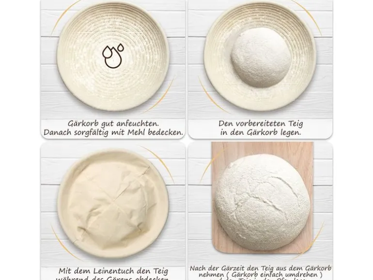 Exitoso Gärkörbchen zum Brotbacken Ø 25 cm