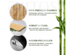 Exitoso Schneidebretter aus Bambus 14 cm  x 22 cm