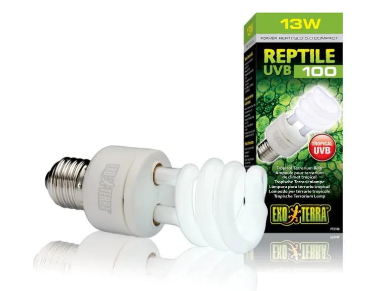 Exo Terra Terrarienlampe Reptile UVB100 E27, 13W, 15.4 cm
