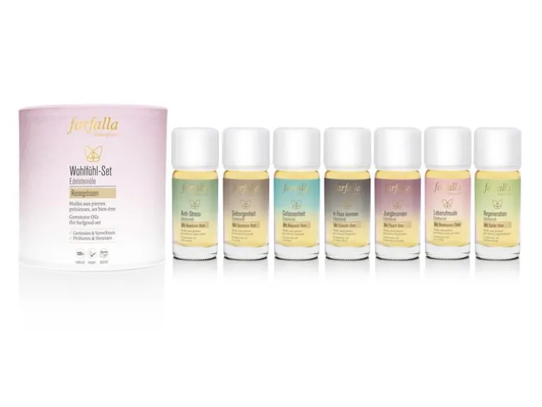 Farfalla Geschenk-Set Edelsteinöle 7-teilig