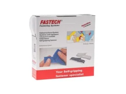 FASTECH Klettband-Box 10 mm x 10 m selbstklebend, Weiss