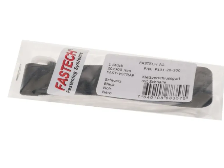 FASTECH Schlaufenband FAST-VSTRAP 20 x 300 mm, Schwarz