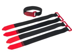FASTECH Schlaufenband FAST-VSTRAP 25 x 300 mm, Schwarz/Rot