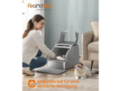 Feandrea Katzentoilette Edelstahl XL 61 x 41 x 36.5 cm