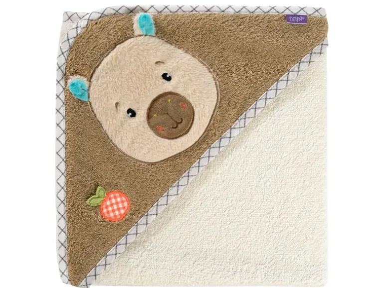 fehn Bade-Set «Capybara Clara» Kapuzenbadetuch
