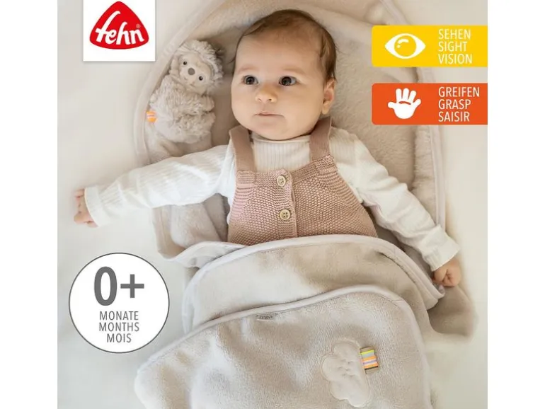 fehn Geschenkset Kuscheldecke Faultier