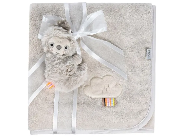 fehn Geschenkset Kuscheldecke Faultier