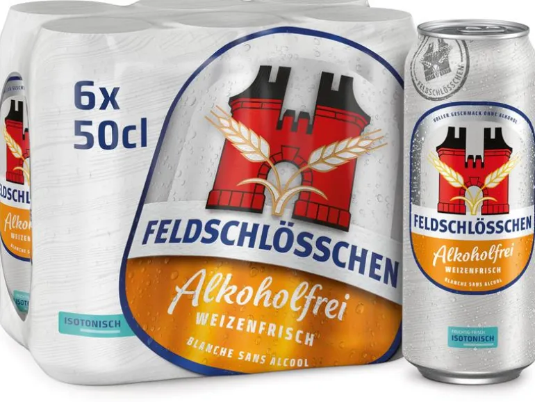 Feldschlösschen Bier Weizenfrisch alkoholfrei 6 x 0.5 l