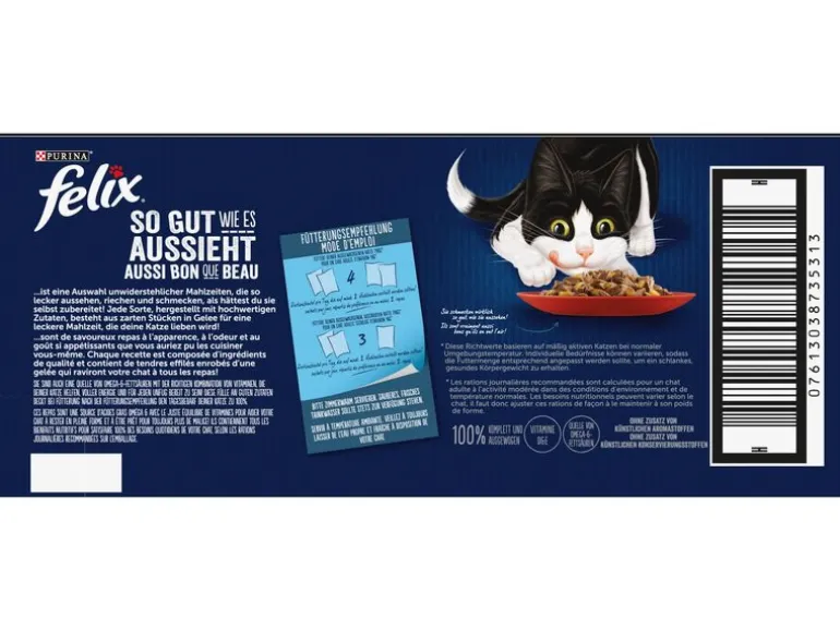 Felix Nassfutter AGAIL Fleisch Auswahl, 44 x 85 g