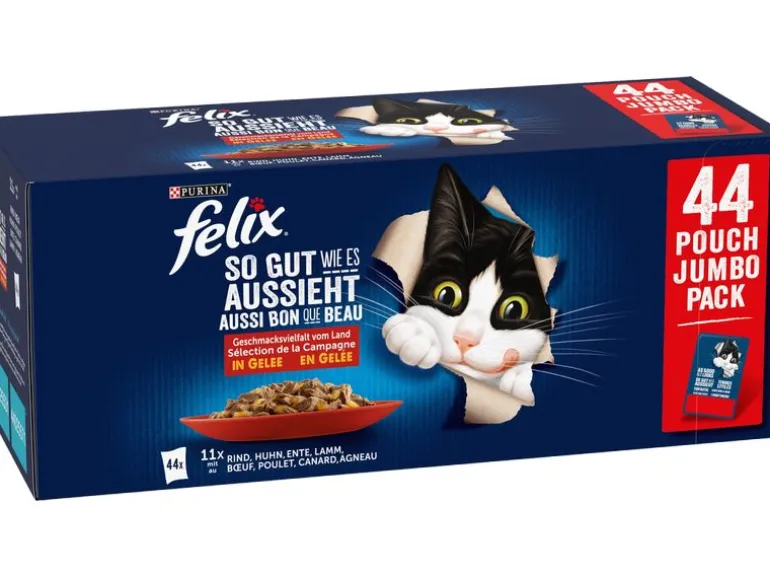 Felix Nassfutter AGAIL Fleisch Auswahl, 44 x 85 g