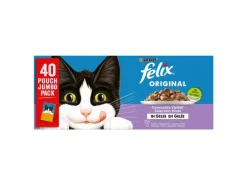 Felix Nassfutter Fleisch & Fisch in Gelée, 40 x 85 g