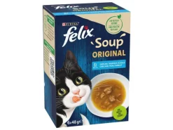 Felix Nassfutter Soup Original Fisch 6 x 48g