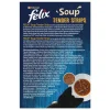 Felix Nassfutter Soup Original Fleisch, 6 x 48g