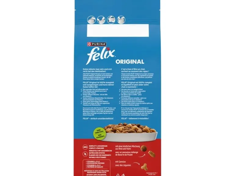 Felix Trockenfutter Original Fleisch 2 kg