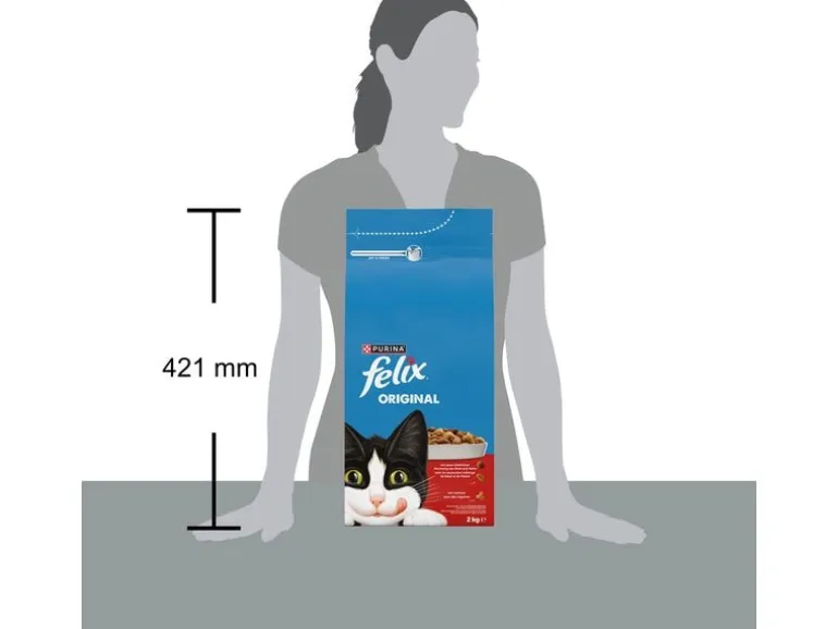 Felix Trockenfutter Original Fleisch 2 kg