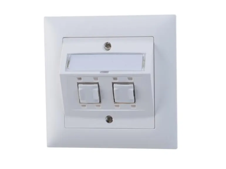 Feller EDIZIOdue Netzwerkdose UP 2x RJ45 Kat. 6A geschirmt