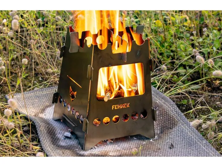 Fennek Grill Campingkocher Hobo Premium, Edelstahl