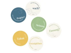 Fidea Design Glasuntersetzter Themawechsel Smalltalk, 12 Stück