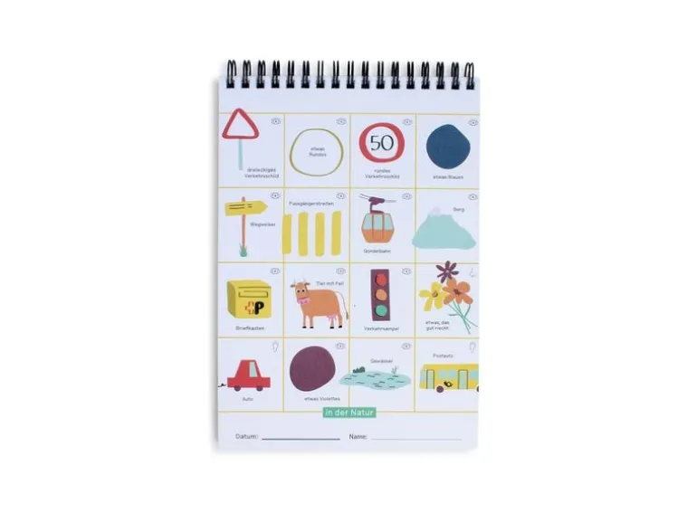Fidea Design Spiel Bingo Block – Auf Reisen Entdeckungsblock für Kinder