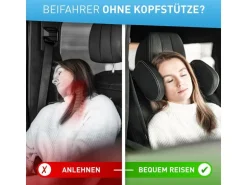Flipline Auto-Kopfstütze, weisse Nähte