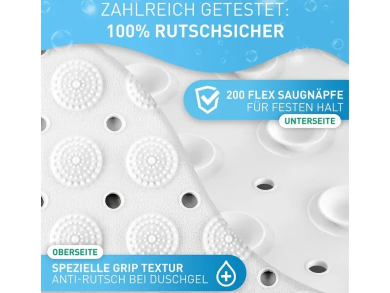 Flipline rutschfest, BPA-frei 40 x 100 cm, Weiss