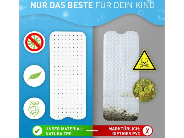 Flipline rutschfest, BPA-frei 40 x 100 cm, Weiss