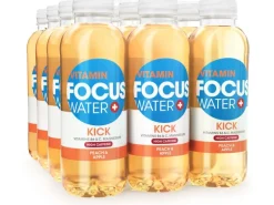 FOCUS WATER Kick Pfirsich & Apfel 12 x 0.5 l