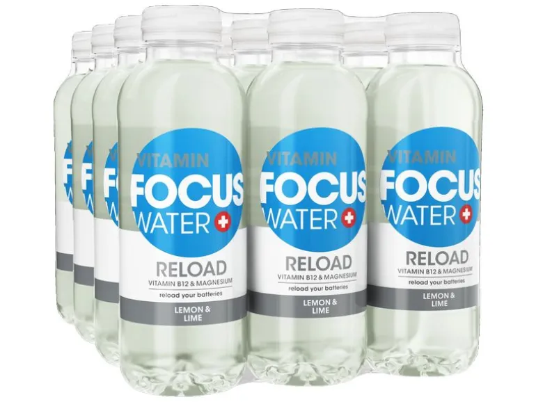 FOCUS WATER Reload Zitrone und Limette 12 x 0.5 l