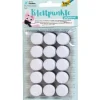 Folia Klettpunkte Selbstklebend, Ø 20 mm Schwarz/Weiss