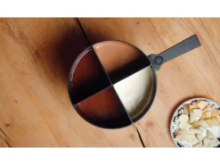 4Fondue Fondue-Caquelon Schwarz