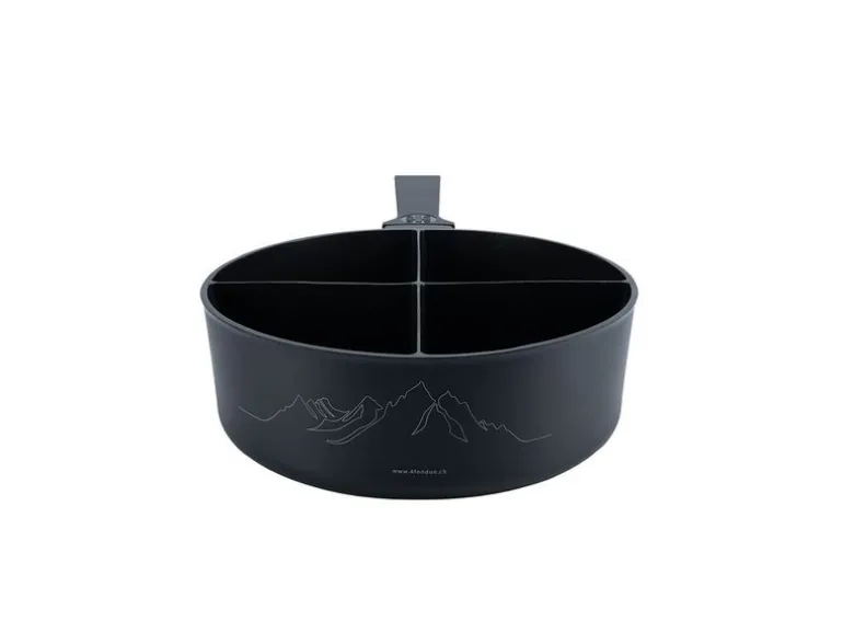 4Fondue Fondue-Caquelon Schwarz