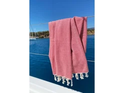 Foutastic Likya – Red Baumwolle dunkelrot 95 x 190 cm